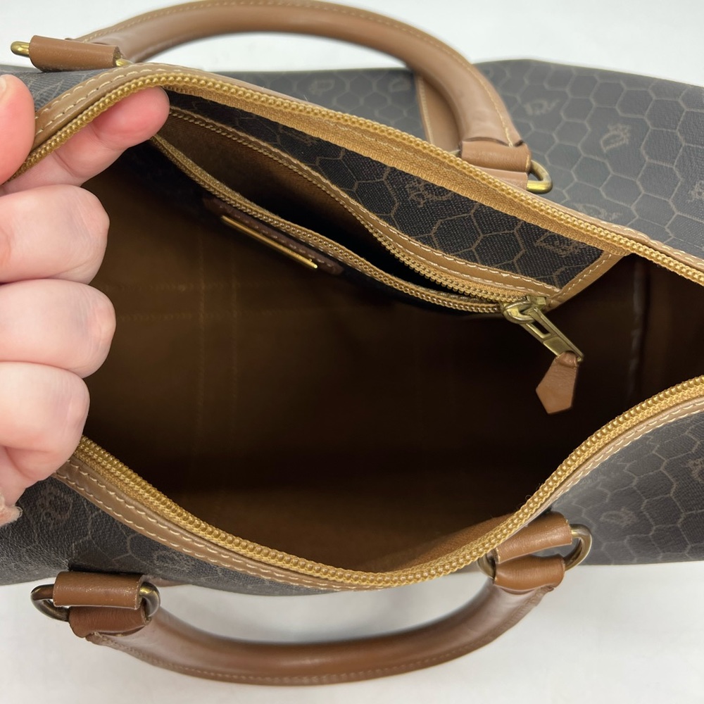 Christian Dior Vintage Honeycomb Boston Travel Bag - Picture 4 of 8